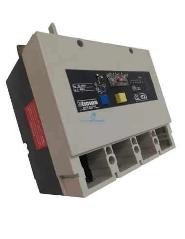 Différentiel Bticino 7081/400 gl 400 4p 400a sous les bornes avant